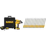 DEWALT - Cloueur Béton/Acier XR 18V 5 Ah - DCN890P2-QW & DEWALT Pointes Béton Standard pour Cloueur DCN890, 2.6x50mm Argent, DCN8901050