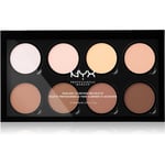 NYX Professional Makeup Highlight & Contour PRO varjostuspaletti 8x2,7 g