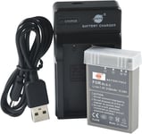 BLS-5 Li-ION Batterie et Chargeur USB Costume pour Olympus E-400 E-410 E-420 E-450 E-600 E-620 E-P1 E-P2 E-P3