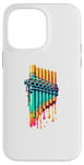 iPhone 14 Pro Max Dripping Paint Pan Flute Instrument Pan Flautist Flutist Case