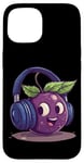 iPhone 15 Fruits with Headphones for Huckleberry Lovers Case