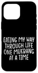 Coque pour iPhone 16 Pro Max Eating My Way Through Life One Mukbang At A Time --