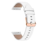 Klockarmband i äkta läder för Garmin Venu/sq/sq 2/2 Plus, 20 mm, roséguld White