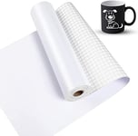 Lya Vinyl Vinyle Adhésif Blanc Mat, 30 x 1525 cm vinilo adhesivo permanente pour Cricut, Silhouette Cameo, Vinyle permanent pour Cadeaux de Bricolage, Mug