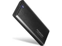 Eem2-Sb2 Usb-C 3.2 Gen 2 Screwless Aluminum External Enclosure - M.2 Nvme / Sata Ssd 30-80Mm Alu Box Black + Usb-A - Usb-C Reduction