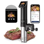 KitchenBoss Sous Vide Machine WIFI Precision Cooker: 1100 Watts App Temperature Control 40°C-90°C, IPX7 Immersion Circulator, TFT Touch Water Bath, Ultra-Quiet With 25 Recipes