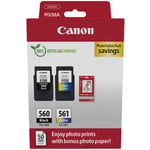 Canon PG560 Black & CL561 Colour Original Ink Cartridge For PIXMA TS5350 Printer