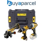 Dewalt DCK384 18v XR Brushless DCD796 Drill DCF887 DCG405 Grinder Bare + TSTAKs