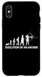 Coque pour iPhone X/XS De l'enfant à l'archer Evolution Pratique du tir à l'arc