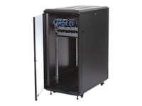 Startech.Com 25U Network Rack Cabinet On Wheels - 36In Deep - Portable 19In 4 Post Network Rack Enclosure For Data & It Computer Equipment W/ Casters (Rk2536bkf) - Rack - 25U