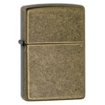 Zippo - Modèle de Base - Antique Brass - Essence Briquet Coupe-Vent, Rechargeable, dans Une boîte Cadeau de Haute qualité 60001567 Normal