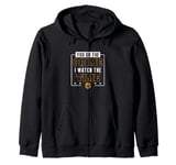 You Do The Crime I Watch The Time Funny Corrections Officer Zip Hoodie