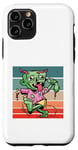 Coque pour iPhone 11 Pro Dessin animé zombie linge la langue d'Halloween ou l'humour