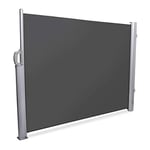 NOOR Store latéral Exclusif 160 x 350 cm Anthracite I Le Brise-Vue idéal pour Balcon, terrasse et Jardin I Protection Solaire/Protection Contre la Pluie/Coupe-Vent avec Fixations I Imprégné et