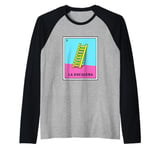 Funny Mexican Bingo Game La Escaler Raglan Baseball Tee