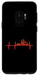 Coque pour Galaxy S9 Trucker Heartbeat Truck Driver Heartbeat