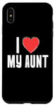 Coque pour iPhone XS Max Coeur Rouge Famille Assortie I Love my Aunt