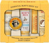 Burt's Bees Essential Gift Set Lip Balm Hand Salve Body Lotion Foot Cream & F...