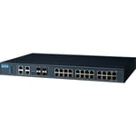 Advantech EKI Ethernet Switch 24 GbE+4 SFP Temp