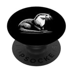 Otter Dad Mom Lover - Monochromatic Otter PopSockets Swappable PopGrip