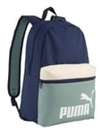 PUMA Mörkblå grön ryggsäck för kvinnor och män - Phase Color Block Ryggsäck Puma Navy-Colorblock 296846