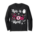 This Is Boo Sheet Halloween Ghost Costumes Men Women Couples Long Sleeve T-Shirt