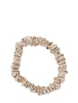 By Barb Thin Silk Hair Tie Beige