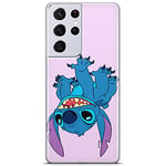 ERT GROUP Coque de téléphone Portable pour Samsung S21 Ultra Original et sous Licence Officielle Disney Motif Stitch 013 Parfaitement adapté à la Forme du téléphone Portable, Coque en TPU