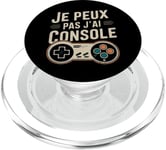 Je Peux Pas J’ai Console Homme Humour Gamer Cadeau Vintage PopSockets PopGrip pour MagSafe