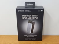 Anker 737 Power Bank, 24,000mAh 3-Port Portable Charger + 140W Charging Cable (2