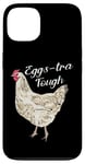 Coque pour iPhone 13 Eggs-tra Tough Poule blanche