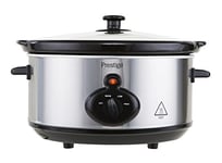 Prestige Mechanical Slow Cooker, 3.5 Litre, Silver, 3.5 Litre