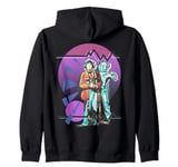 Pop Art 4th Doctor Baker Cosmic Time Travel Fan Zip Hoodie