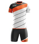 ZEUS KIT LYBRA HOMME BLANC - ORANGE FLUO - GRIS FONCÉ L