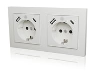 ICY BOX Socket-Outlet Type F + Usb A