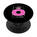 O Coronated Monogramme Royal Name Initiales Crown King Queen PopSockets PopGrip Interchangeable