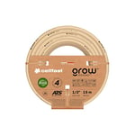 Cellfast Tuyau d'arrosage GROW, Durable, Flexible, 4 Couches, Durable Tricot ATS, Résistant aux UV et aux algues, Sans métaux lourds, 27 Bar, -20/+60°С Temp. 1/2", 15m