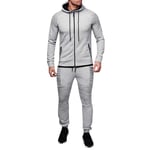 BIBOKAOKE Men's Jogging Suit Long Sleeve Hoodie Sweatshirt Sports Trousers Slim Fit Gym Training Tracksuit Jogger Jogging Suit Sports Suit Basic Design Tracksuit Leisure Suit with Pockets