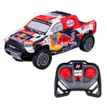 Nikko RC 10591 Night Mode Toyota Gazoo Dakar Voiture télécommandée Red Bull Rallye Détails réalistes Phare LED 25 cm Télécommande 2,4 GHz Portée 40 m pour Enfants à partir de 6 Ans Bleu