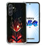 Cokitec Coque Renforcée en Verre Trempé pour Samsung Galaxy A54 5G Manga Solo Leveling Igris