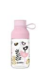 Quokka KIDS ICE BIRDS | BOUTEILLE FABRIQUÉE EN ECOZEN AVEC CROCHET EN ACIER INOXYDABLE 430 ML