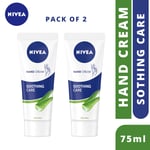 2X NIVEA Moisturizing Hand Cream - 75ml