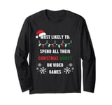 Most Likely to Buy Video Games Matching Family Christmas Long Sleeve T-Shirt