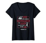 Womens Let Us Run With Endurance The Race Marathon Running V-Neck T-Shirt