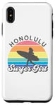 Coque pour iPhone XS Max Honolulu Surfer Girl Hawaii Hawaii Surf Beach Cute