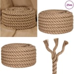 Vidaxl - Corde de jute 25 m de long 30 mm d'épaisseur - corde de jute - cordes de jute - Home & Living