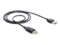 Delock Easy-Usb - Usb-Förlängningskabel - Usb (Hona) Till Usb (Hane) - Usb 2.0 - 2 M - Svart