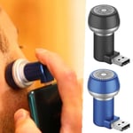 Men's Magnetic Suction Phone Razor Rechargeable Electric Shaver C Mineral Blue