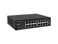 Inline 32308H, Gigabit Ethernet, 10,100,1000 Mbit/S, Ieee 802.3, Ieee 802.3Ab, Ieee 802.3Af, Ieee 802.3At, Ieee 802.3U, Sort, Poe, Kraft Indikator, 56 V