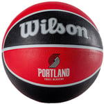 ballons de basket Unisexe, Wilson NBA Team Portland Trail Blazers Ball, Rouge